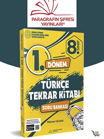 8. Sınıf 1. Dönem Türkçe Tekrar Kitabı Soru Bankası Paragrafın Şifresi