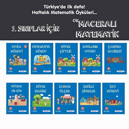 3.SINIF  ON MACERALI MATEMATİK (10 KİTAP)  METAFOR YAYINLARI