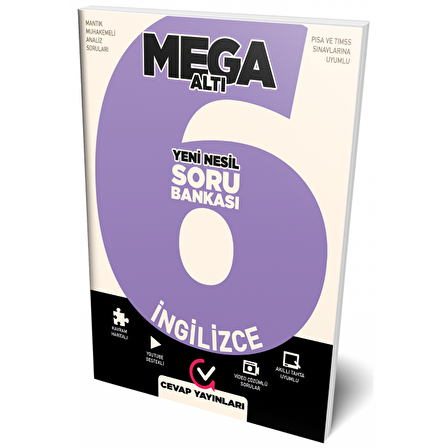 6. Sınıf İngilizce Mega Altı Soru Bankası