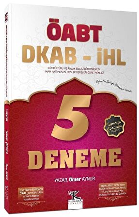 ÖABT Din Kültürü ve İHL Meslek Dersleri Öğretmenliği Başlarım Şimdi 5 Deneme Çözümlü