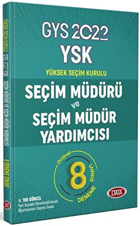 GYS YSK Seçim Müdürü ve Seçim Müdür Yardımcısı 8 Deneme Data Yayınları