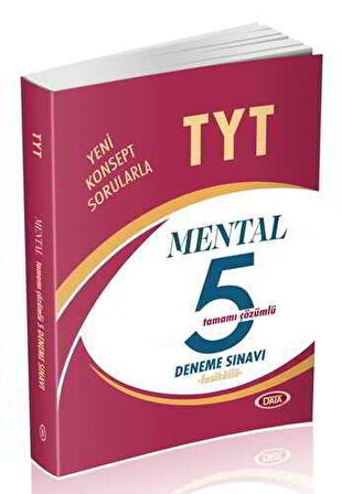 Data TYT Mental Çözümlü 5 Fasikül Deneme Sınavı