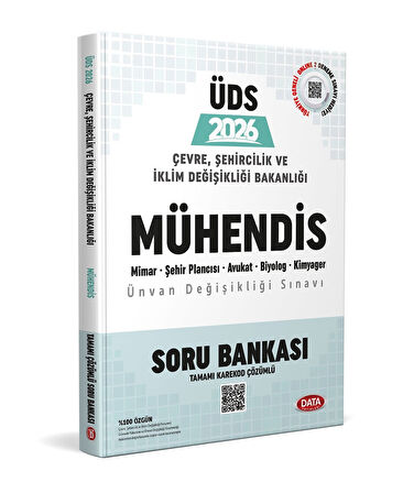 2026 GYS Çevre Şehircilik ve İklim Değişikliği Bakanlığı Mühendis Ünvan Değişikliği Sınavı Soru Bankası Data