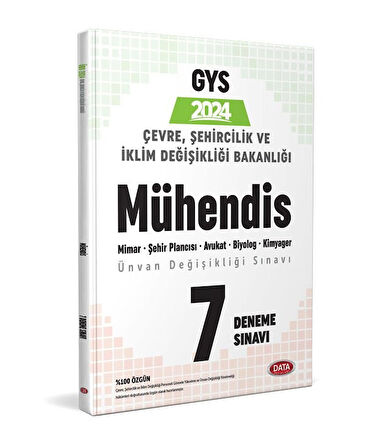 Çevre Şehircilik ve İklim Değişikliği Bakanlığı Unvan Değişikliği Mühendis 7 Deneme Sınavı Data