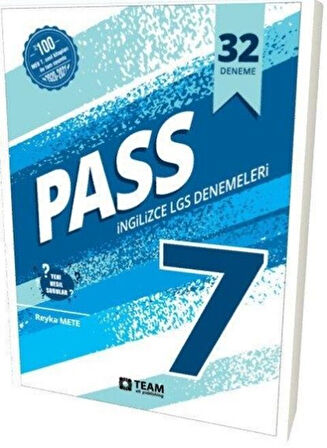 Team Elt Publishing 7. Sınıf Pass LGS İngilizce 32 Deneme Sınavı