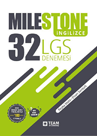 Team Elt Publishing 8. Sınıf LGS İngilizce Mılestone 32 Deneme