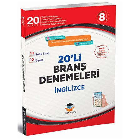 8. Sınıf İngilizce 20 Branş Denemeleri