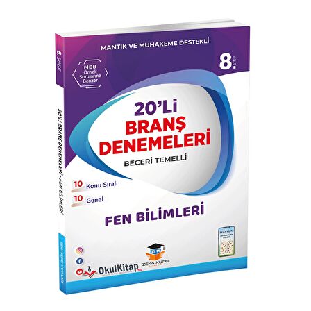 Zeka Küpü Yayınları 8.Sınıf Fen Bilimleri 20 li Deneme