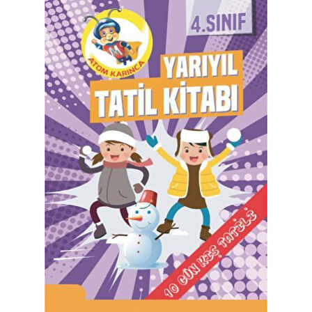 Atom Karınca 4.sınıf Yarıyıl Tatil Kitabı