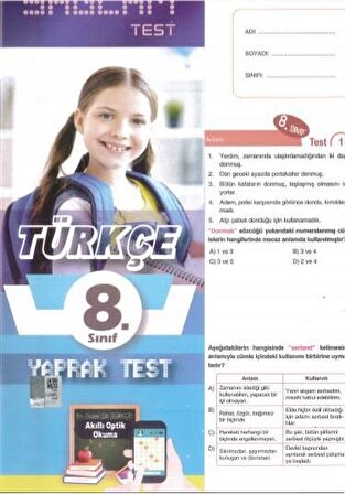 Molekül 8.Sınıf Türkçe Sağlam Yaprak Test