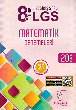 8. Sınıf LGS Matematik Denemeleri 20 Deneme