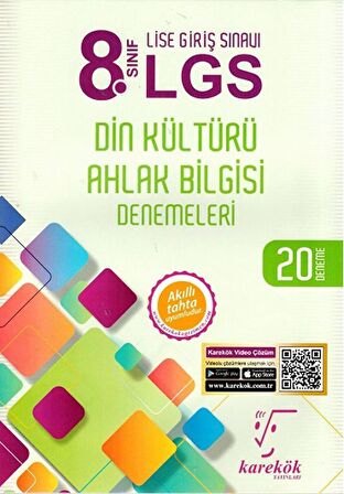 8. Sınıf LGS Din Kültürü Ahlak Bilgisi Denemeleri 20 Deneme