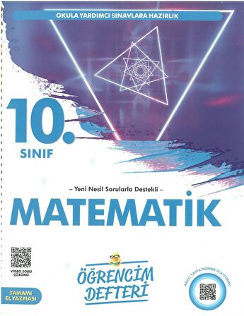 10. Sınıf Matematik Öğrencim Defteri