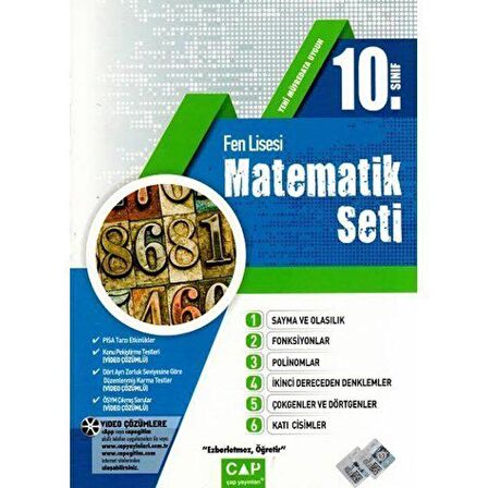 10. Sınıf Fen Lisesi Matematik Seti Çap Yayınları