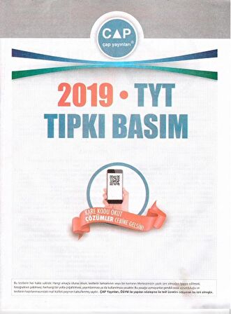 2019 TYT Tıpkı Basım