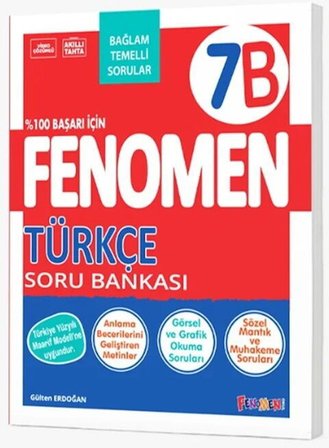 7. Sınıf Türkçe B Fenomen Soru Bankası Fenomen Okul Yayınları