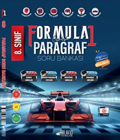 8. Sınıf LGS Paragraf Formula 1 Serisi Soru Bankası
