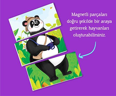 2+ Yaş Magnet Puzzle Dikkat Geliştiren Zeka Oyunu