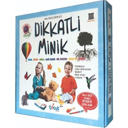 Dikkatli Minik Okul Öncesi Eğitim Seti - Kolektif - Dikkat Çocuk Yayınları