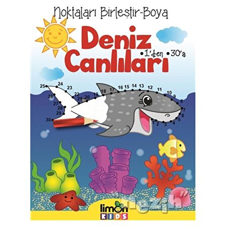 Noktaları Birleştir Boya Deniz Canlıları