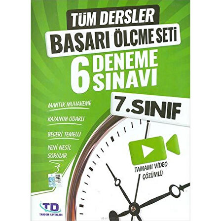 7. Sınıf Tüm Dersler Başarı Ölçme Seti 6 Deneme Sınavı