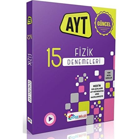 Köşe Bilgi Yayınları Ayt Fizik 15 Branş Denemesi