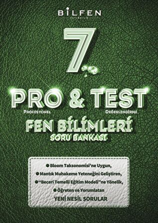 7. Sınıf Fen Bilimleri Pro ve Test Soru Bankası