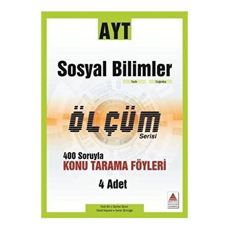 AYT Sosyal Bilimler Ölçüm Serisi 400 Soruyla Konu Tarama Föyleri