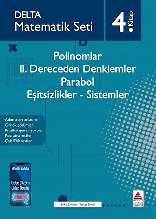 Matematik Seti 4.Kitap - Polinomlar-2. Dereceden Denklemler - Parabol - Eşitsizlikler - Sistemler