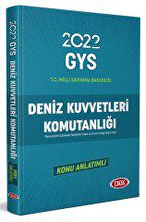 Deniz Kuvvetleri Komutanlığı Personeli Görevde Yükselme Sınavına Hazırlık Konu Anlatımlı Data 