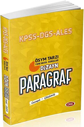 Dizayn Paragraf KPSS - DGS - ALES