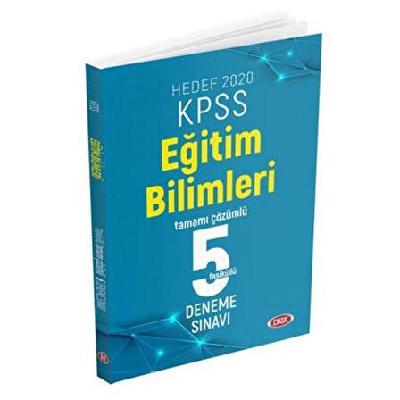 Data Yayınları 2020 KPSS Eğitim Bilimleri Tamamı Çözümlü 5 Fasikül Deneme