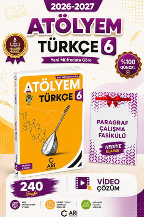 Arı Yayınları 6. Sınıf Türkçe Atölyem Maarif Model Güncel Müfredat