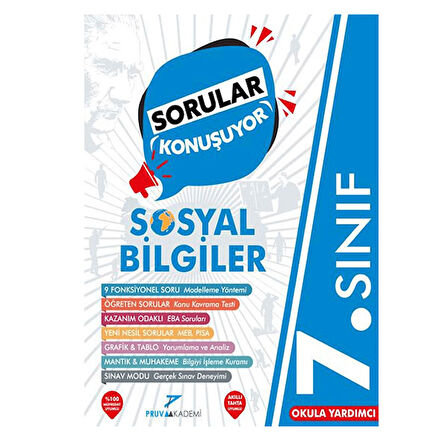 7 Sınıf Sosyal Bilgiler Soru Bankası Pruva Akademi Yayınları
