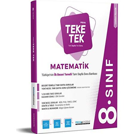 8. Sınıf Matematik Pruva Teke Tek