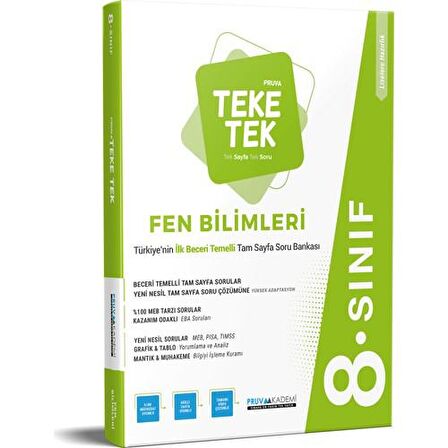 8. Sınıf Fen Bilimleri Pruva Teke Tek