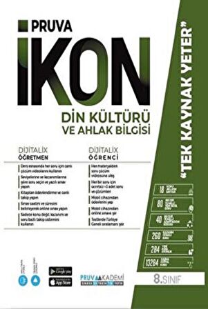 8. Sınıf İkon Din Kültürü ve Ahlak Bilgisi Konu Anlatım Kitabı