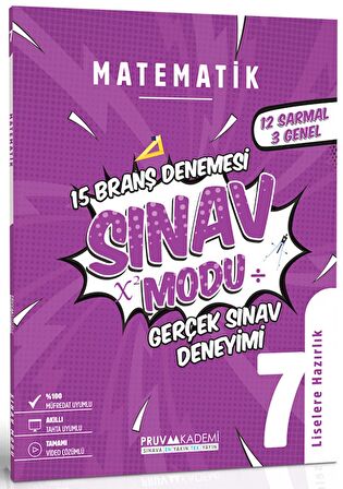 7. Sınıf Matematik Sınav Modu 15 Deneme