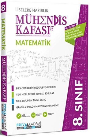 8. Sınıf Matematik Mühendis Kafası Soru Bankası Pruva Akademi