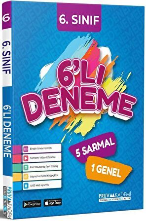 6. Sınıf Tüm Dersler 6'lı Deneme