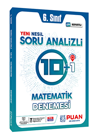 6. Sınıf Matematik Soru Analizli 10+1 Deneme