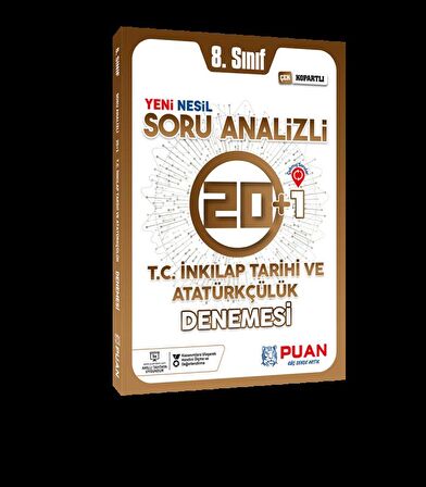 8. Sınıf LGS T.C. İnkılap Tarihi ve Atatürkçülük Soru Analizli Deneme