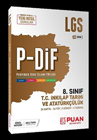 8. Sınıf LGS T.C. İnkılap Tarihi ve Atatürkçülük PDİF Konu Anlatım Föyleri