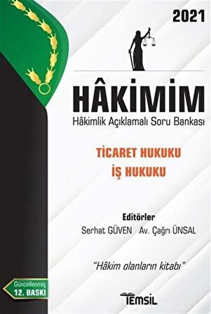 Hakimim Ticaret Hukuku İş Hukuku Hakimlik Açıklamalı Soru Bankası 2021