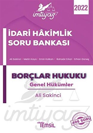 İmtiyaz İdari Hakimlik Soru Bankası