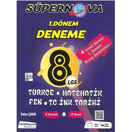 Süpernova Yayınları 8. Sınıf 4 Temel Ders 1.Dönem