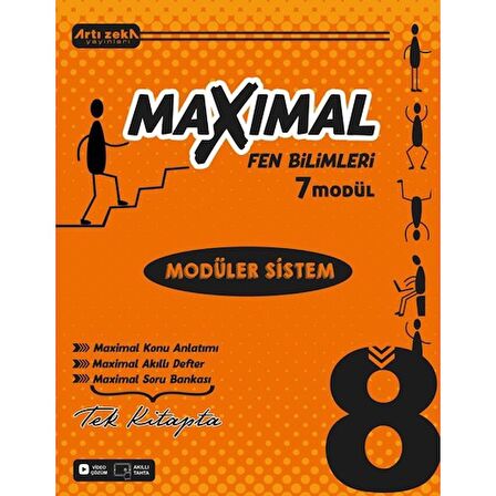 8 Sınıf Maxımal Fen Bilimleri Modüler Sistem Seti (6 Modül)