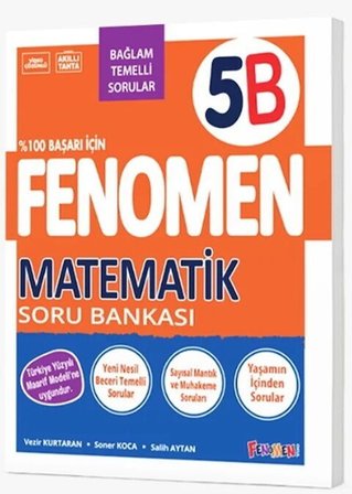 5. Sınıf Matematik B Fenomen Soru Bankası Fenomen Okul Yayınları