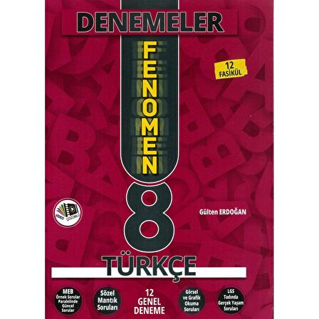 8. Sınıf LGS 1. Dönem Türkçe Fenomen 20'li Deneme