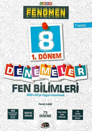 8. Sınıf Fen Bilimleri Fenomen 12 Genel Deneme